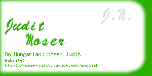 judit moser business card